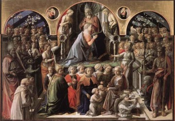 Fra Filippo Lippi Painting - Coronation of the Virgin Renaissance Filippo Lippi